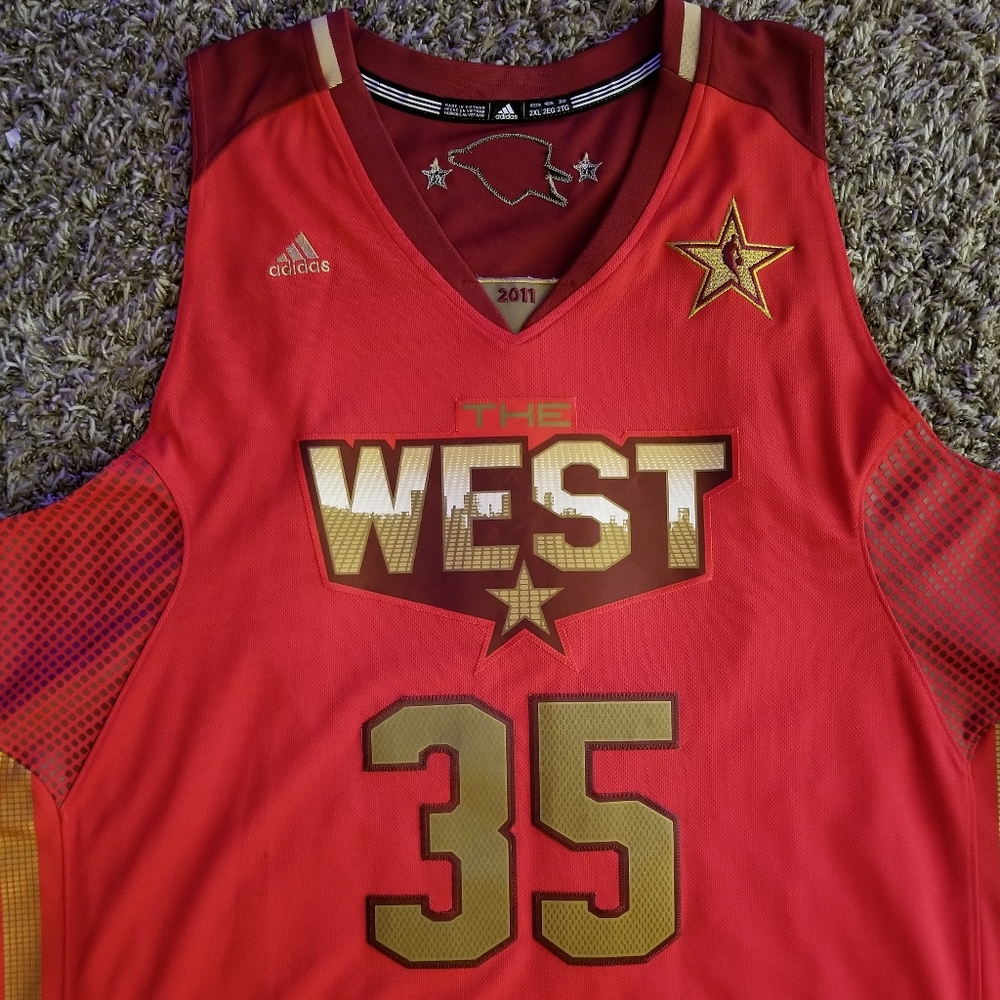 Rare Kevin Durant All Star Adidas Red Jersey